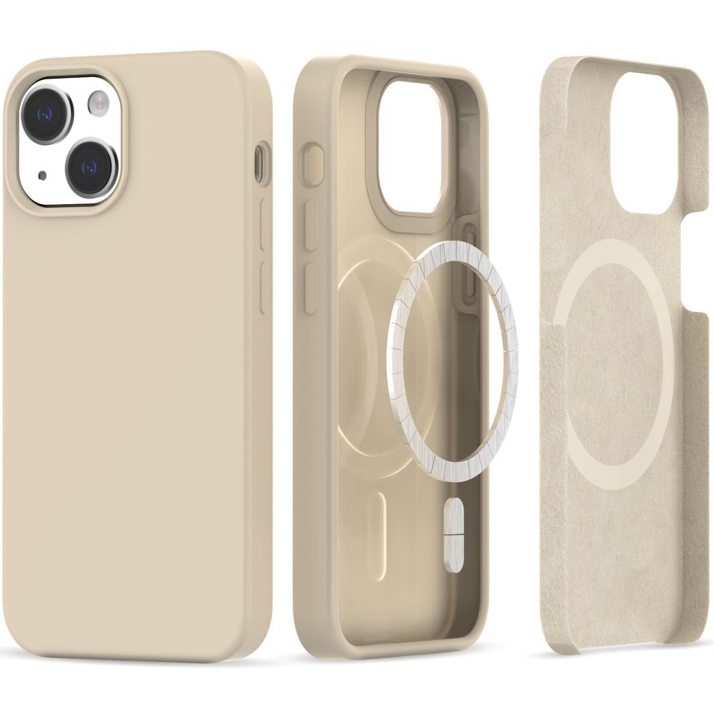 Tech - Protect iPhone 13 Silicone Magsafe Θήκη Σιλικόνης TPU - Beige