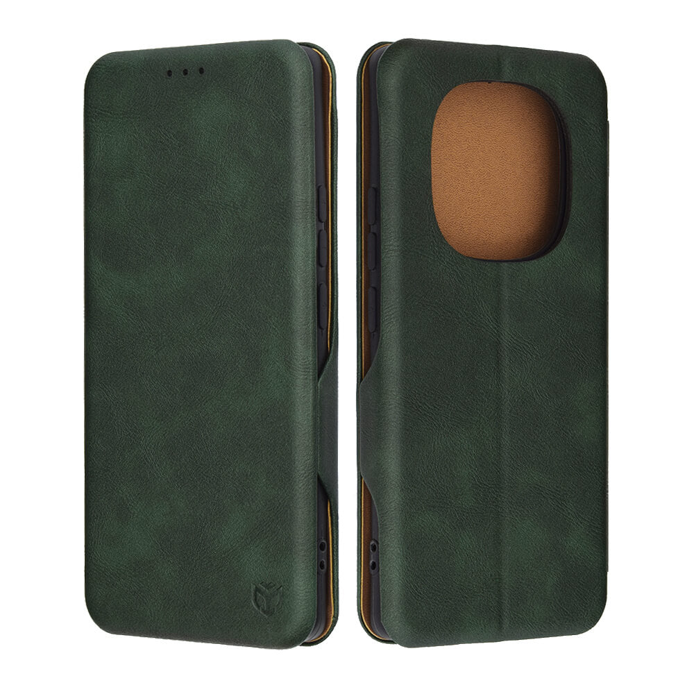 Techsuit Xiaomi Redmi Note 14 Pro 4G - Safe Wallet Plus - Θήκη Βιβλίο - Green