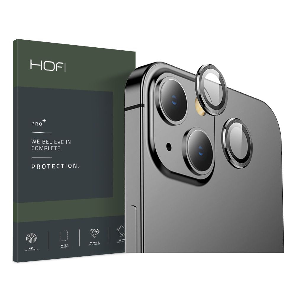 Hofi iPhone 13 / iPhone 13 mini CamRing Pro+ Αντιχαρακτικό Γυαλί για την Κάμερα - Black