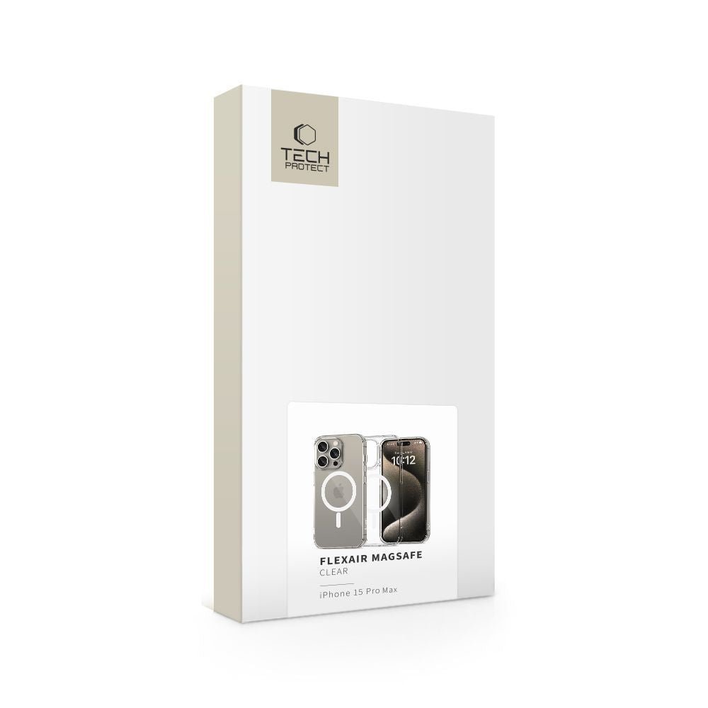 Tech - Protect iPhone 15 Pro Max Flexair Θήκη Σιλικόνης TPU με MagSafe - Διάφανη