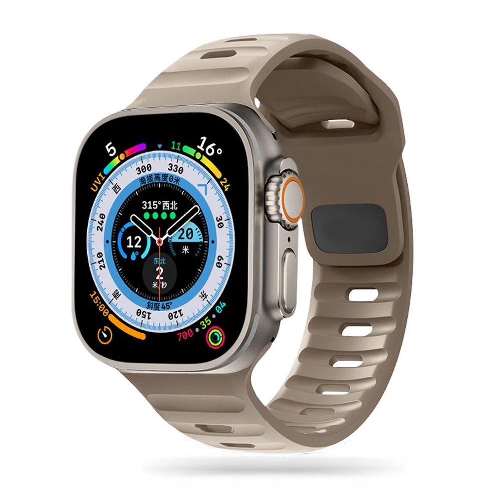 Tech - Protect Λουράκι Apple Watch 4/5/6/7/8/9/10/11 - SE (1/2/3) - ULTRA (1/2/3) - 44/45/46/49mm IconBand Line Λαστιχένιο - Cashmere Beige