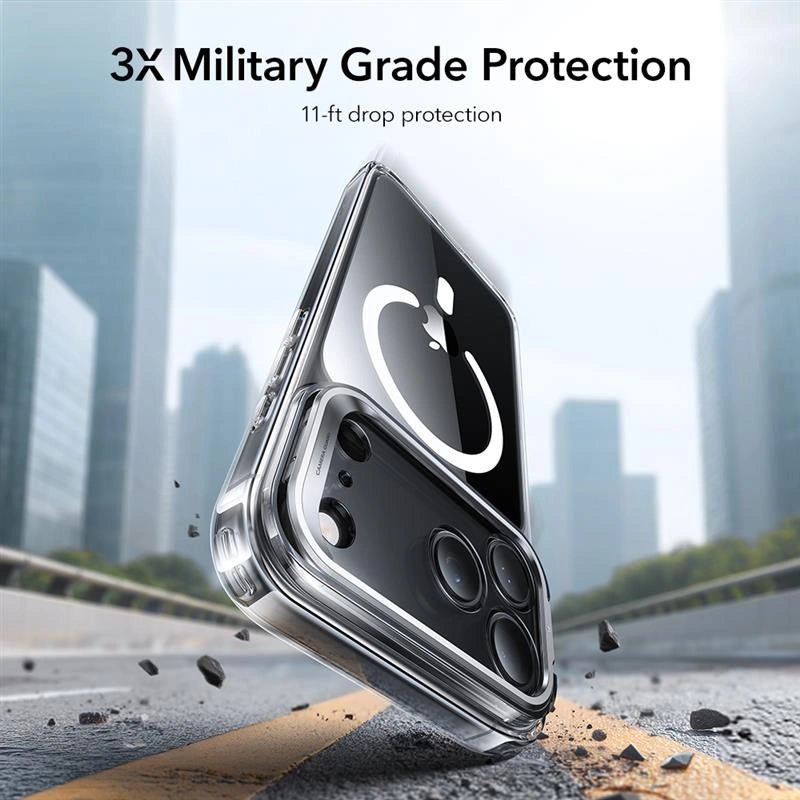 ESR iPhone 17 Pro - Classic Hybrid Kickstand MagSafe - Σκληρή Θήκη με Πλαίσιο Σιλικόνης και MagSafe - Διάφανη