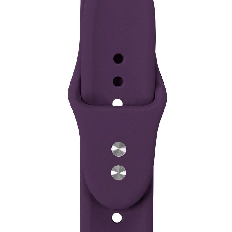Crong Λουράκι Apple Watch 2/3/4/5/6/7/8/9/10/11 - SE (1/2/3) - 38/40/41/42mm Σιλικόνης - Liquid Strap - Plum