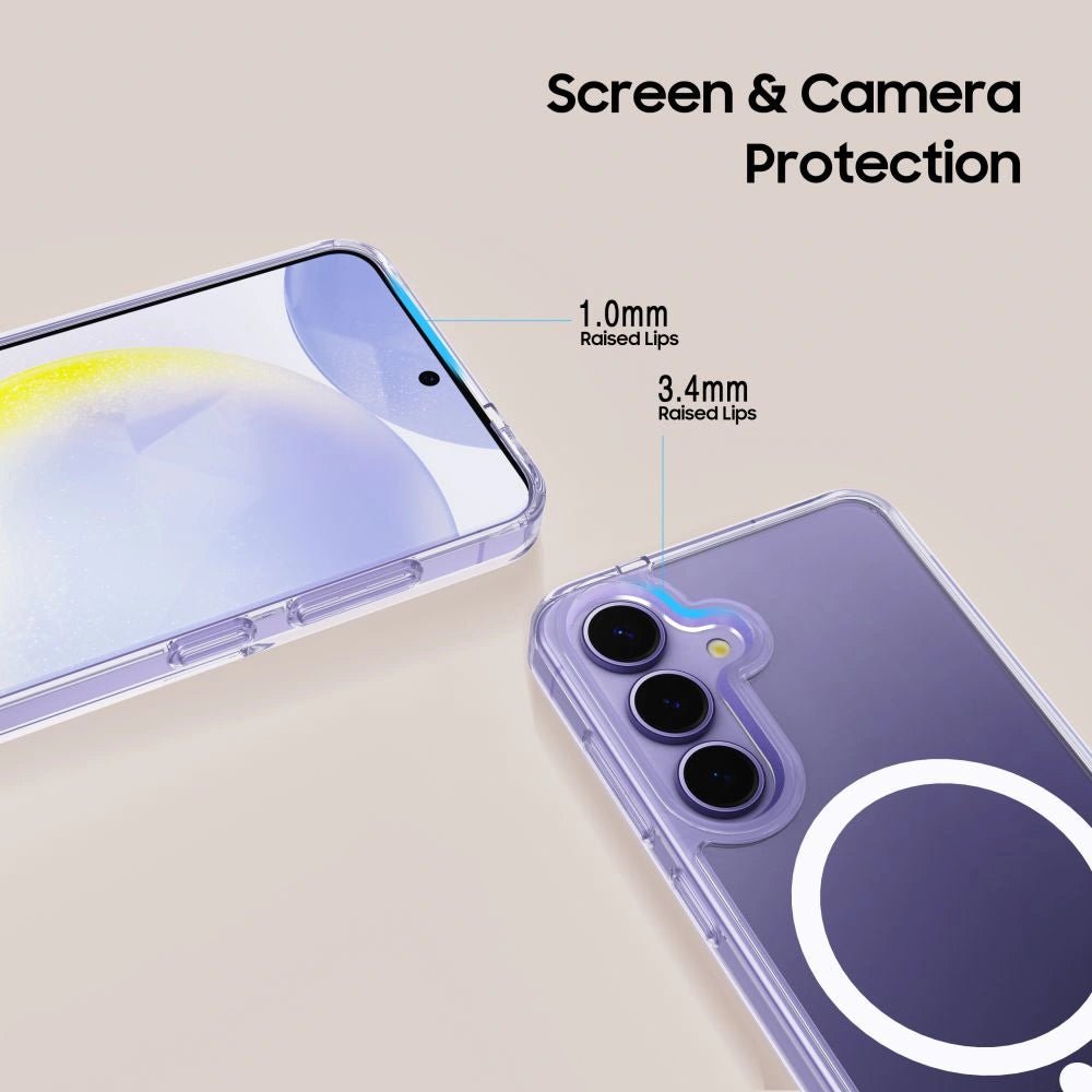 Tech - Protect Samsung Galaxy A36 5G Flexair Hybrid MagSafe Σκληρή Θήκη με Πλαίσιο Σιλικόνης και MagSafe - Διάφανη
