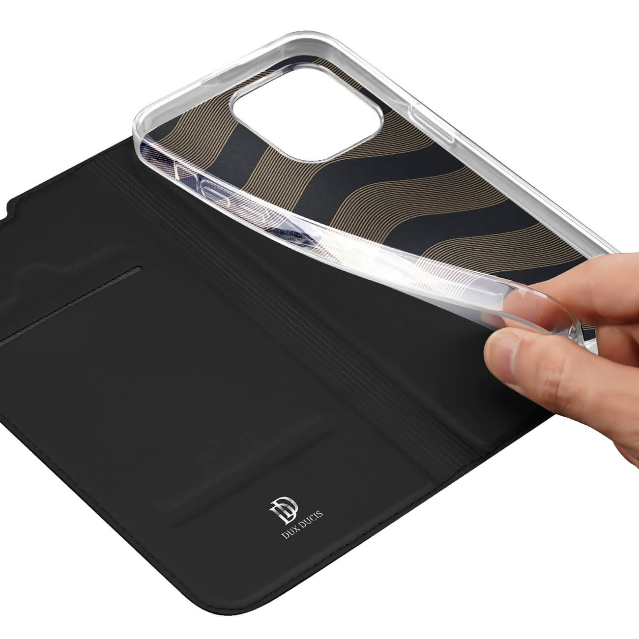 Dux Ducis iPhone 14 Pro Flip Stand Case Θήκη Βιβλίο - Black