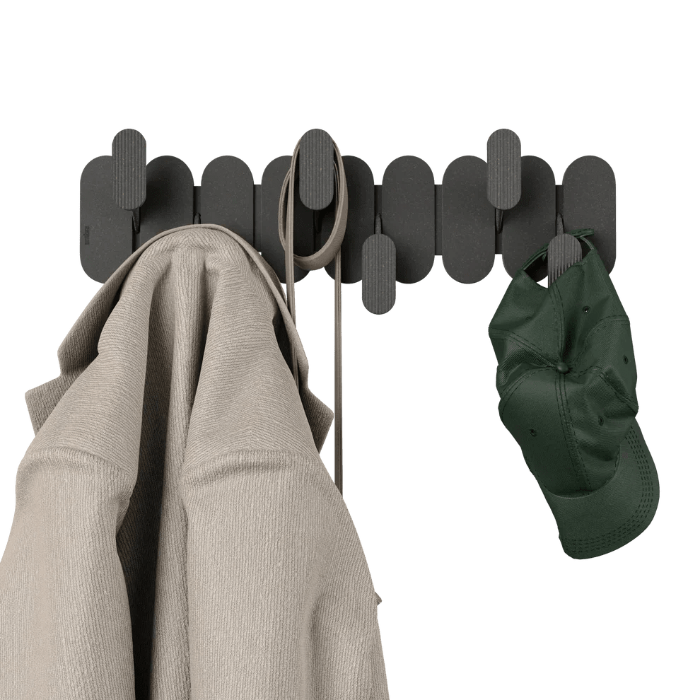 Umbra Tempo - Επιτοίχια Κρεμάστρα με 6 Γάντζους - Black