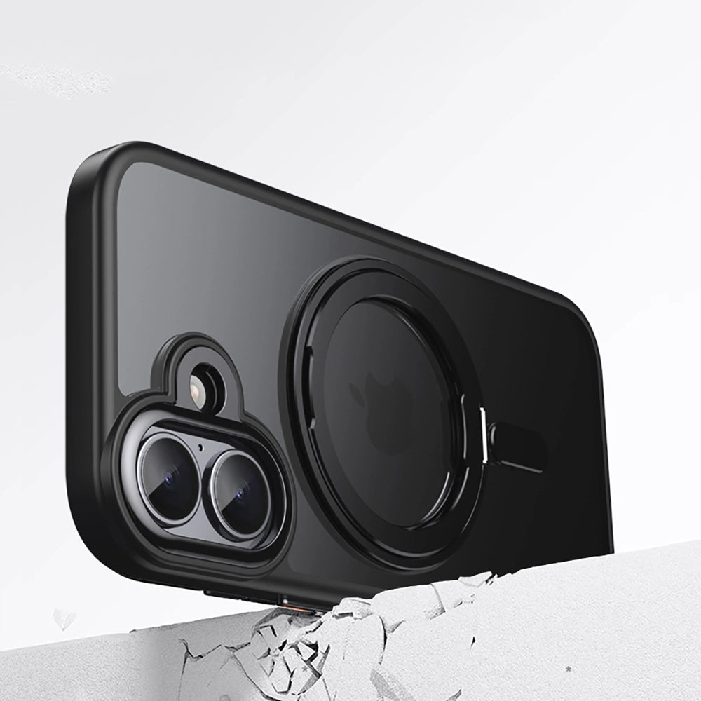 Tech - Protect iPhone 17 MagRing - Σκληρή MagSafe Θήκη με Περιστρεφόμενο Δαχτυλίδι Συγκράτησης / Stand - Black