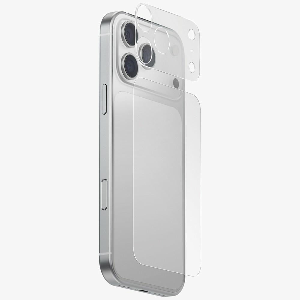 Uniq iPhone 17 Pro Max - Σετ με 1 Προστατευτικό Πλαισίου Κάμερας Χωρίς Προστασία Φακών και 1 Προστατευτικό για το Πίσω Μέρος Optix Aeroshield+ - Διάφανα