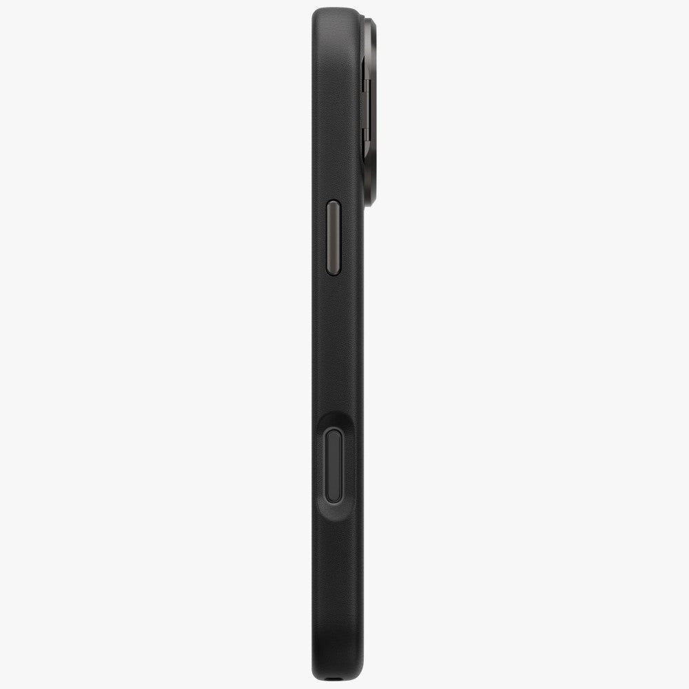 Uniq iPhone 17 Pro Max - Σκληρή Θήκη με Επένδυση Οικολογικού Δέρματος με Eνσωματωμένη Λαβή FlexGrip και Stand - Heldro Pro Magclick - Black
