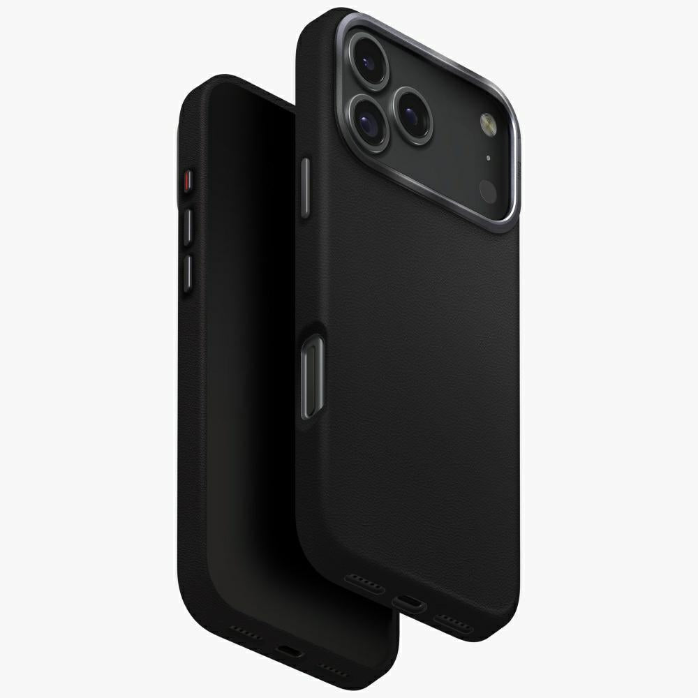 Uniq iPhone 17 Pro Max - Σκληρή Θήκη με Επένδυση Συνθετικού Δέρματος και MagSafe - Lyden MagClick - Black