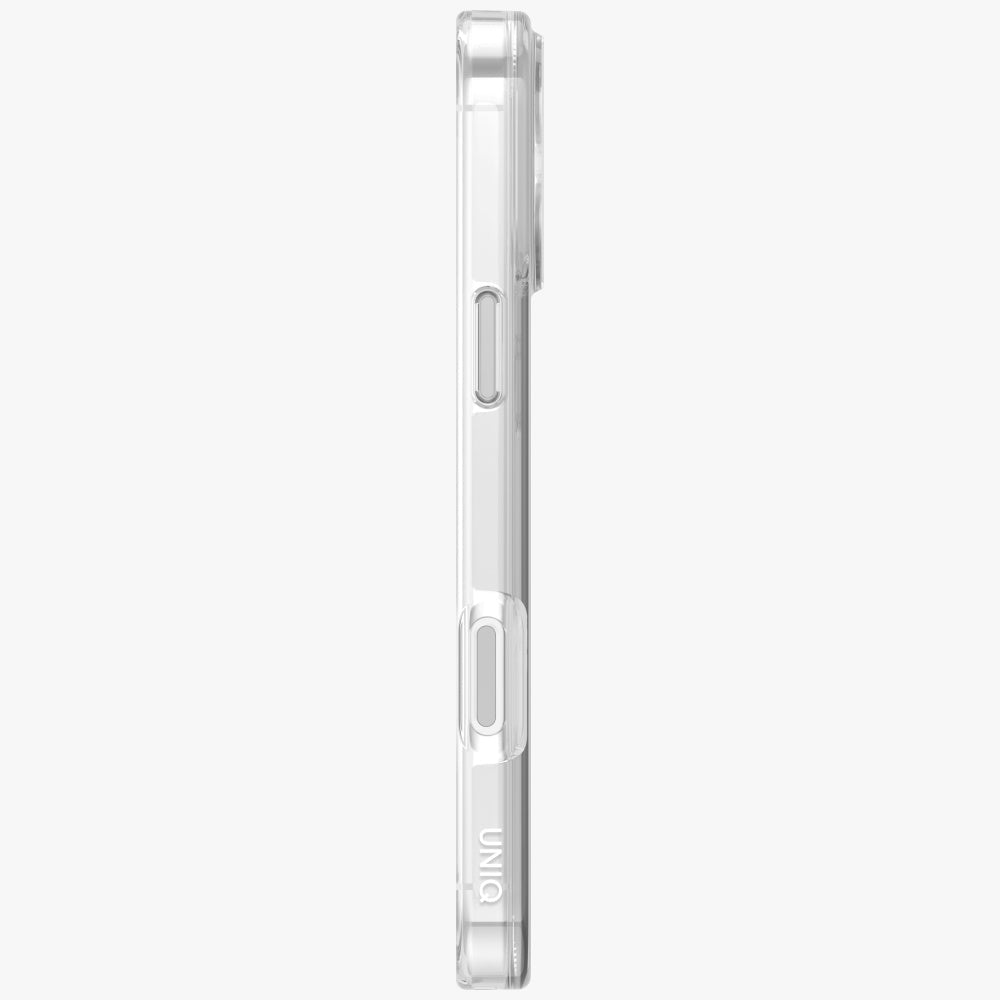 Uniq iPhone 17 Pro Max - Σκληρή Θήκη με Πλαίσιο Σιλικόνης και MagSafe - Clario MagClick Charging - Clear