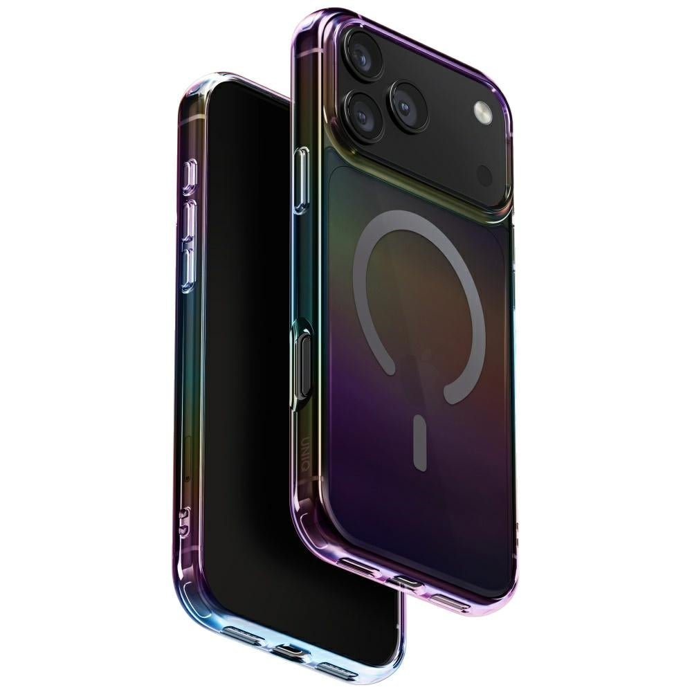 Uniq iPhone 17 Pro Max - Σκληρή Θήκη με Πλαίσιο Σιλικόνης και MagSafe - Iridescia Magclick - Midnight Quartz