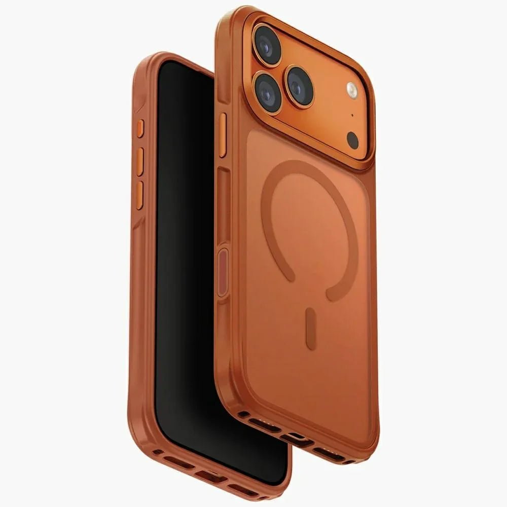 Uniq iPhone 17 Pro Max - Veren MagClick Charging - Σκληρή Θήκη με Πλαίσιο Σιλικόνης - Orange