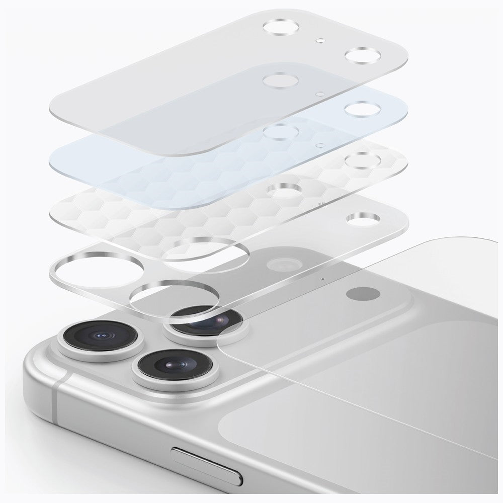 Uniq iPhone 17 Pro - Σετ με 1 Προστατευτικό Πλαισίου Κάμερας Χωρίς Προστασία Φακών και 1 Προστατευτικό για το Πίσω Μέρος Optix Aeroshield+ - Διάφανα