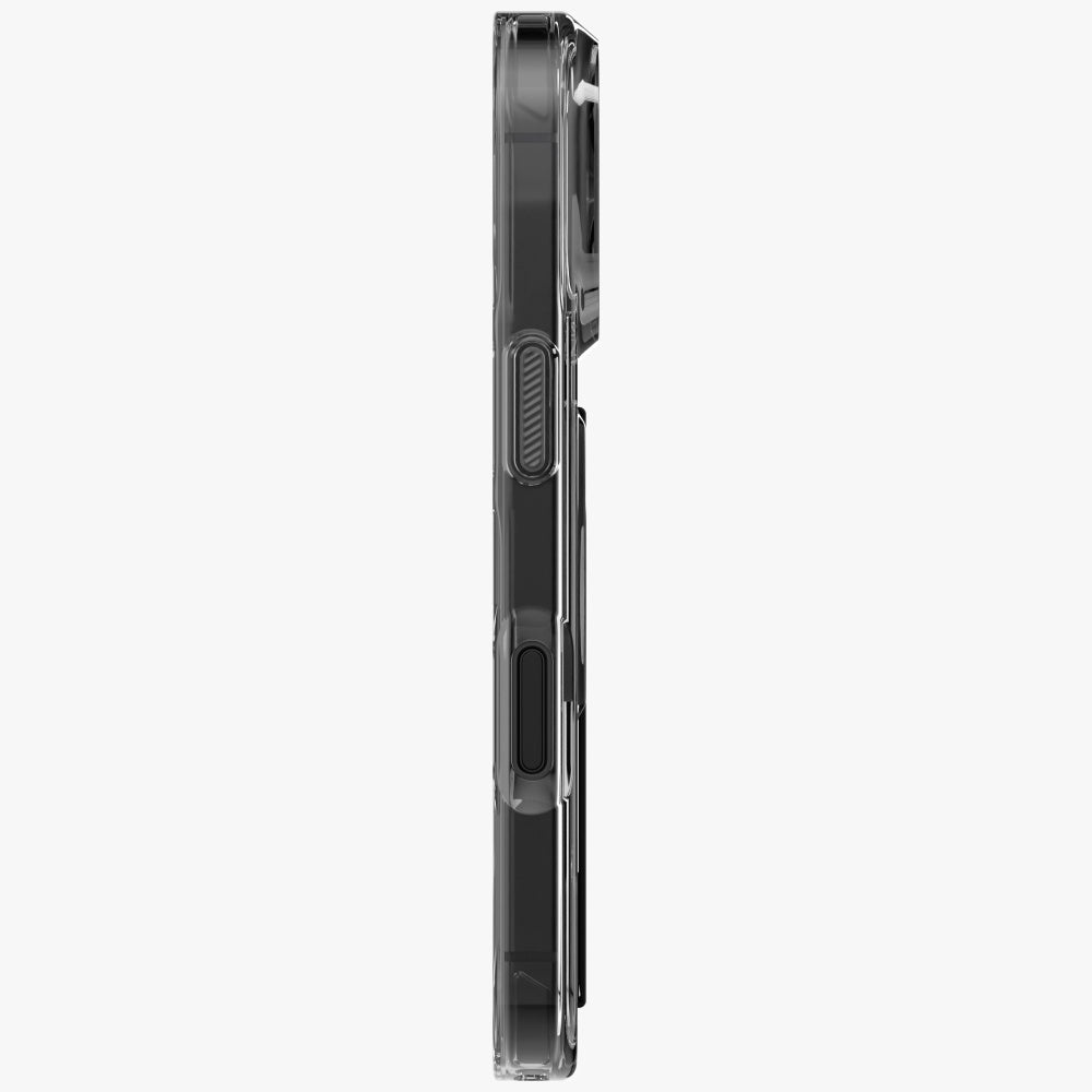 Uniq iPhone 17 Pro - Σκληρή Θήκη με Πλαίσιο Σιλικόνης με MagSafe και Eνσωματωμένη Λαβή FlexGrip - Heldro Air - Black