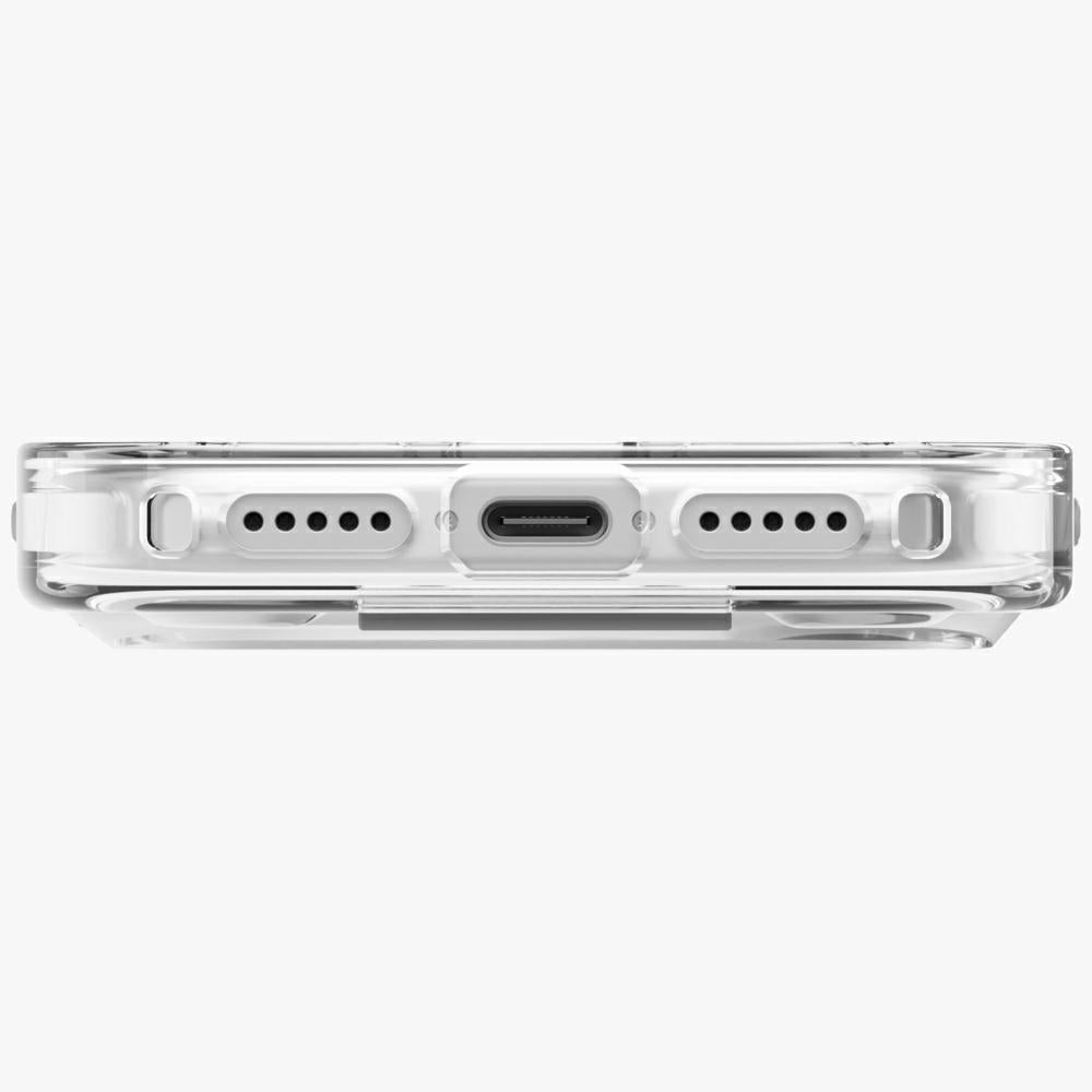 Uniq iPhone 17 Pro - Σκληρή Θήκη με Πλαίσιο Σιλικόνης με MagSafe και Eνσωματωμένη Λαβή FlexGrip - Heldro Air - Clear