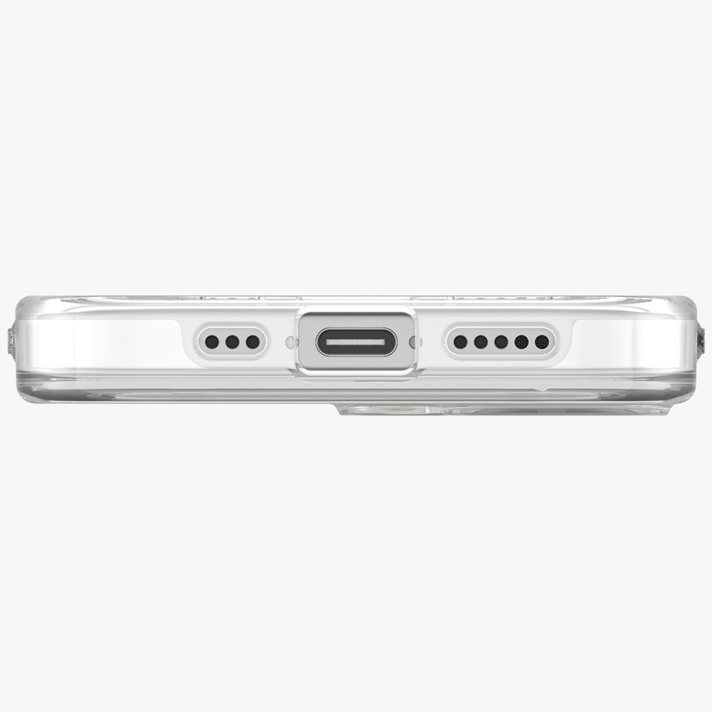 Uniq iPhone 17 - Σκληρή Θήκη με Πλαίσιο Σιλικόνης και MagSafe - Clario MagClick Charging - Clear