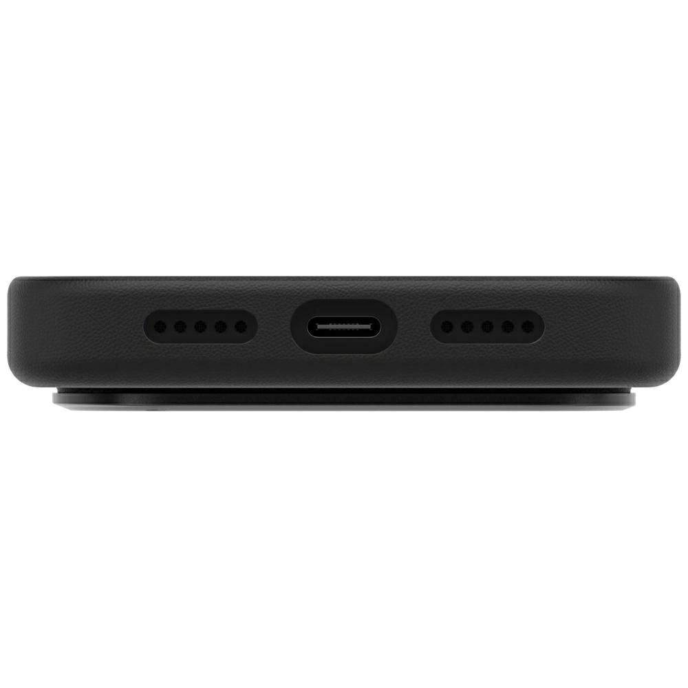Uniq iPhone 18 Pro / iPhone 17 Pro - Σκληρή Θήκη με Επένδυση Συνθετικού Δέρματος MagSafe - Lyden MagClick - Black