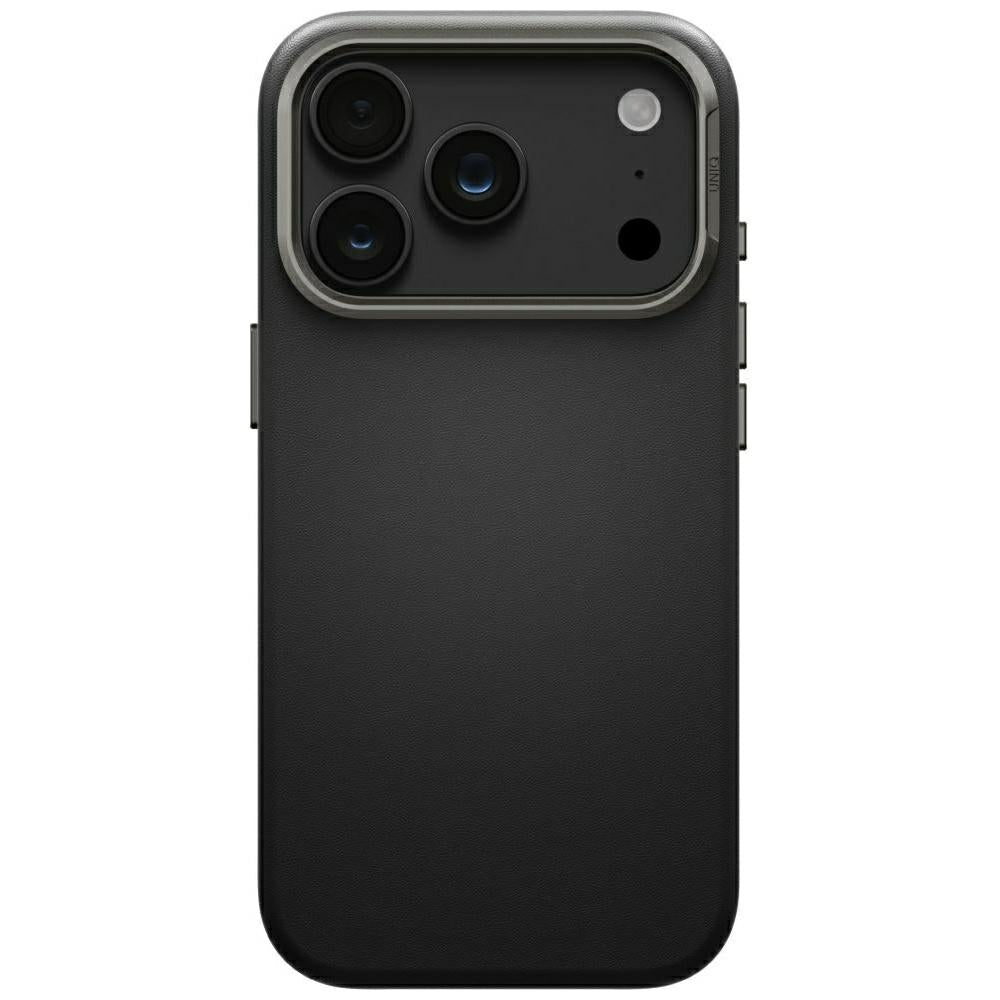 Uniq iPhone 18 Pro / iPhone 17 Pro - Σκληρή Θήκη με Επένδυση Συνθετικού Δέρματος MagSafe - Lyden MagClick - Black