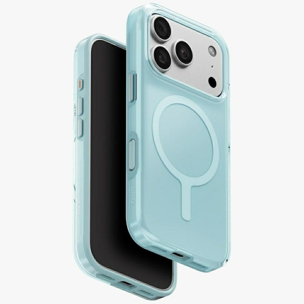 Uniq iPhone 18 Pro / iPhone 17 Pro - Σκληρή Θήκη με Πλαίσιο Σιλικόνης και MagSafe - Clario MagClick - Blue