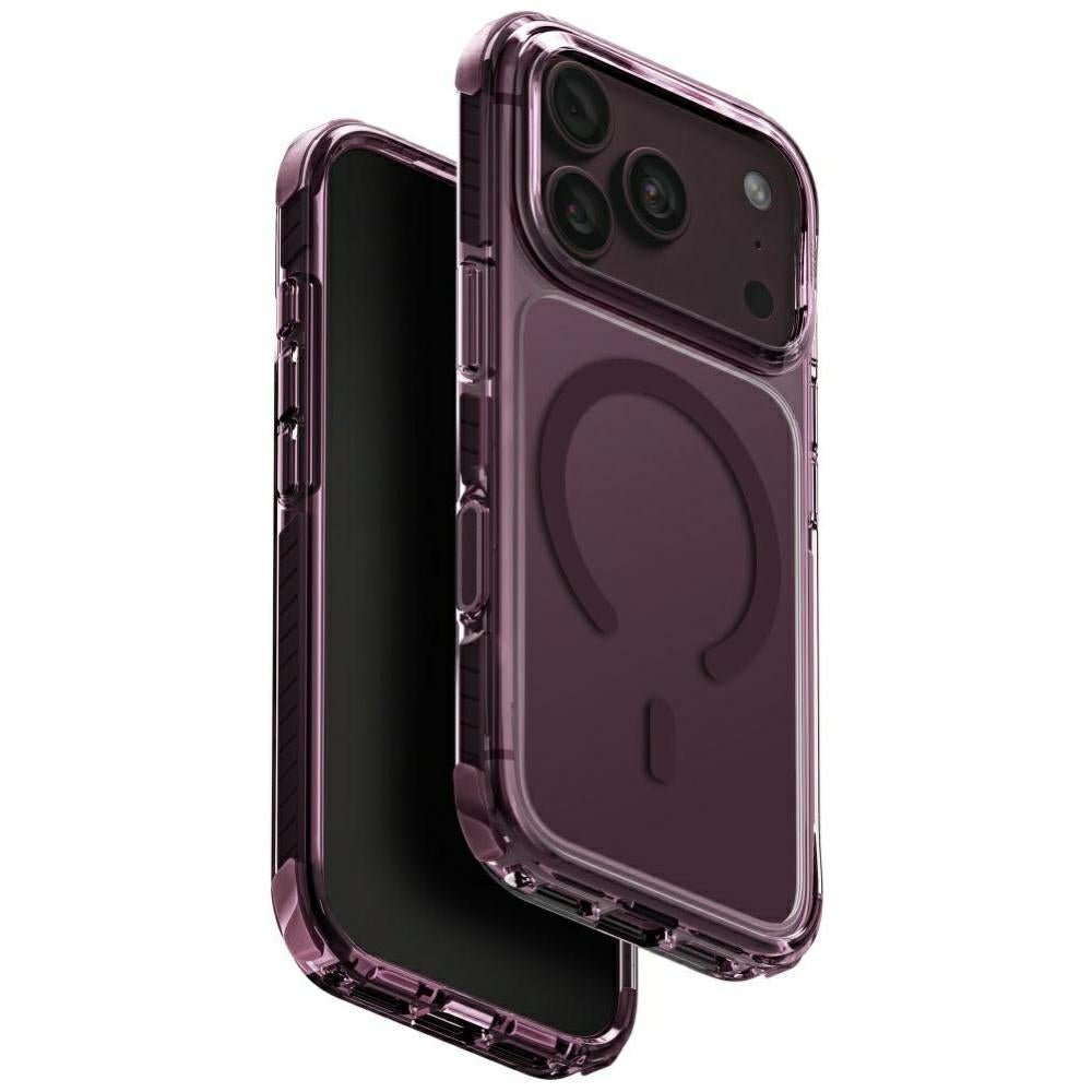 Uniq iPhone 18 Pro / iPhone 17 Pro - Σκληρή Θήκη με Πλαίσιο Σιλικόνης MagSafe - Combat Magclick - Burgundy