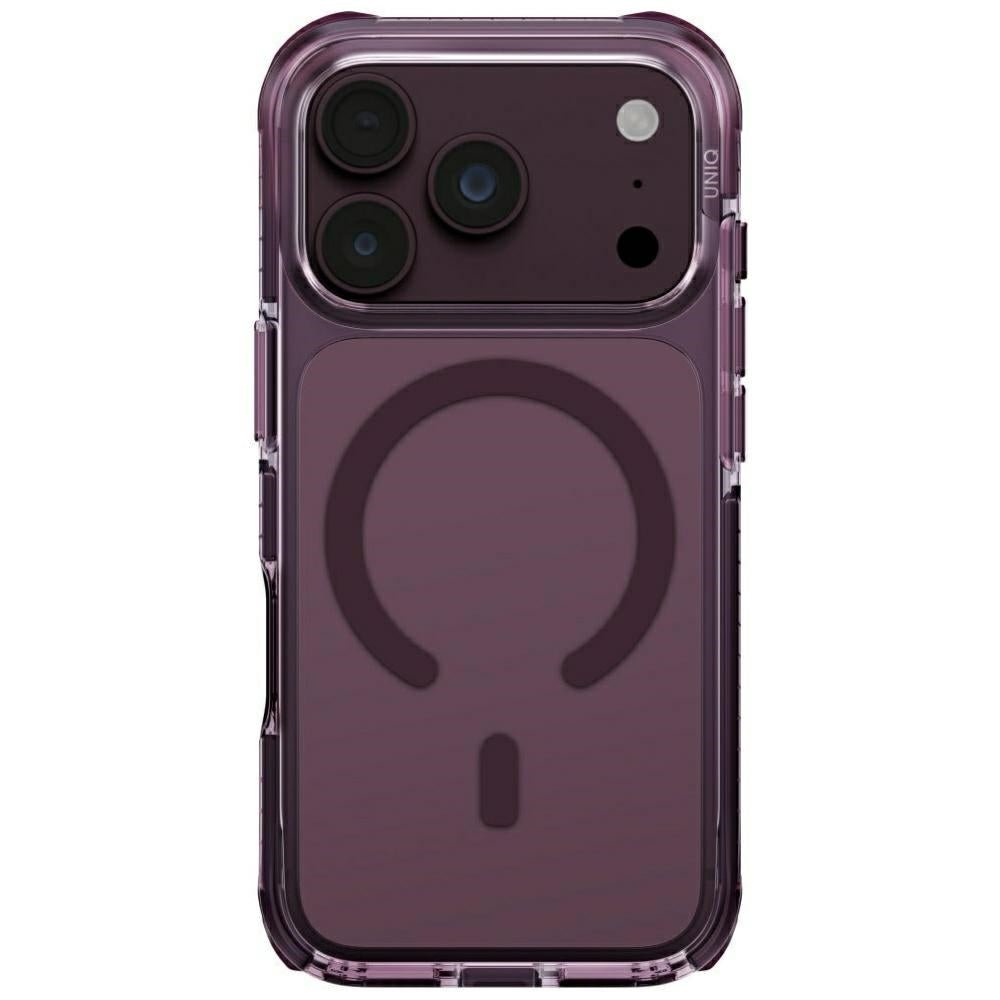 Uniq iPhone 18 Pro / iPhone 17 Pro - Σκληρή Θήκη με Πλαίσιο Σιλικόνης MagSafe - Combat Magclick - Burgundy