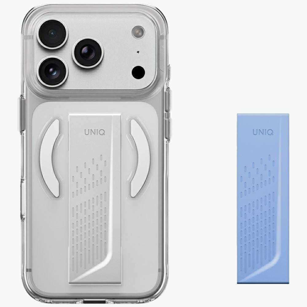 Uniq iPhone 18 Pro / iPhone 17 Pro - Σκληρή Θήκη με Πλαίσιο Σιλικόνης MagSafe και Ενσωματωμένη Λαβή FlexGrip - Heldro Air - Clear