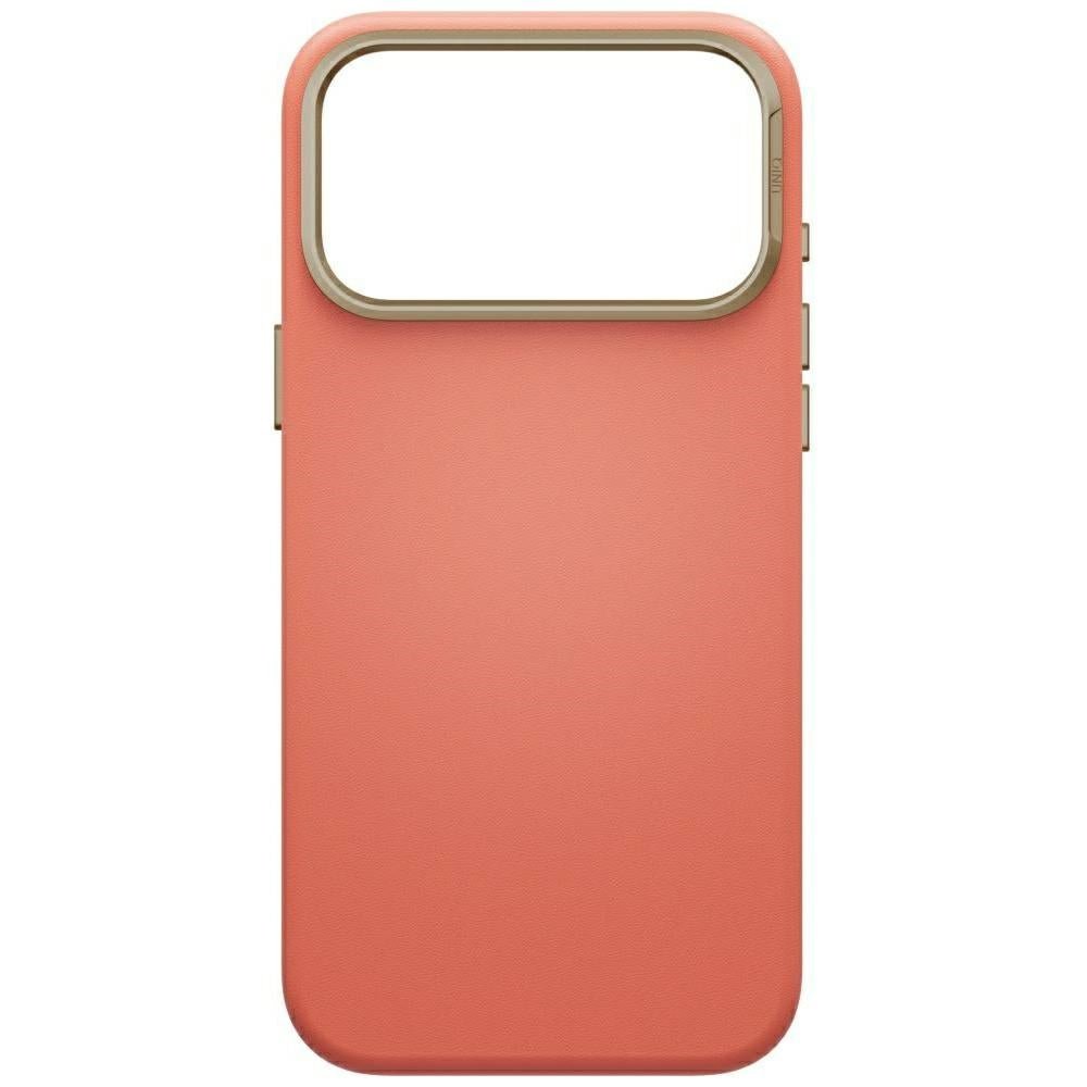 Uniq iPhone 18 Pro Max / iPhone 17 Pro Max - Σκληρή Θήκη με Επένδυση Συνθετικού Δέρματος MagSafe - Lyden MagClick - Terracotta