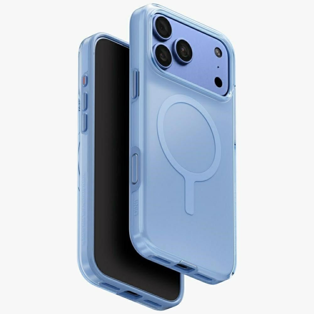 Uniq iPhone 18 Pro Max / iPhone 17 Pro Max - Σκληρή Θήκη με Πλαίσιο Σιλικόνης και MagSafe - Clario MagClick - Blue