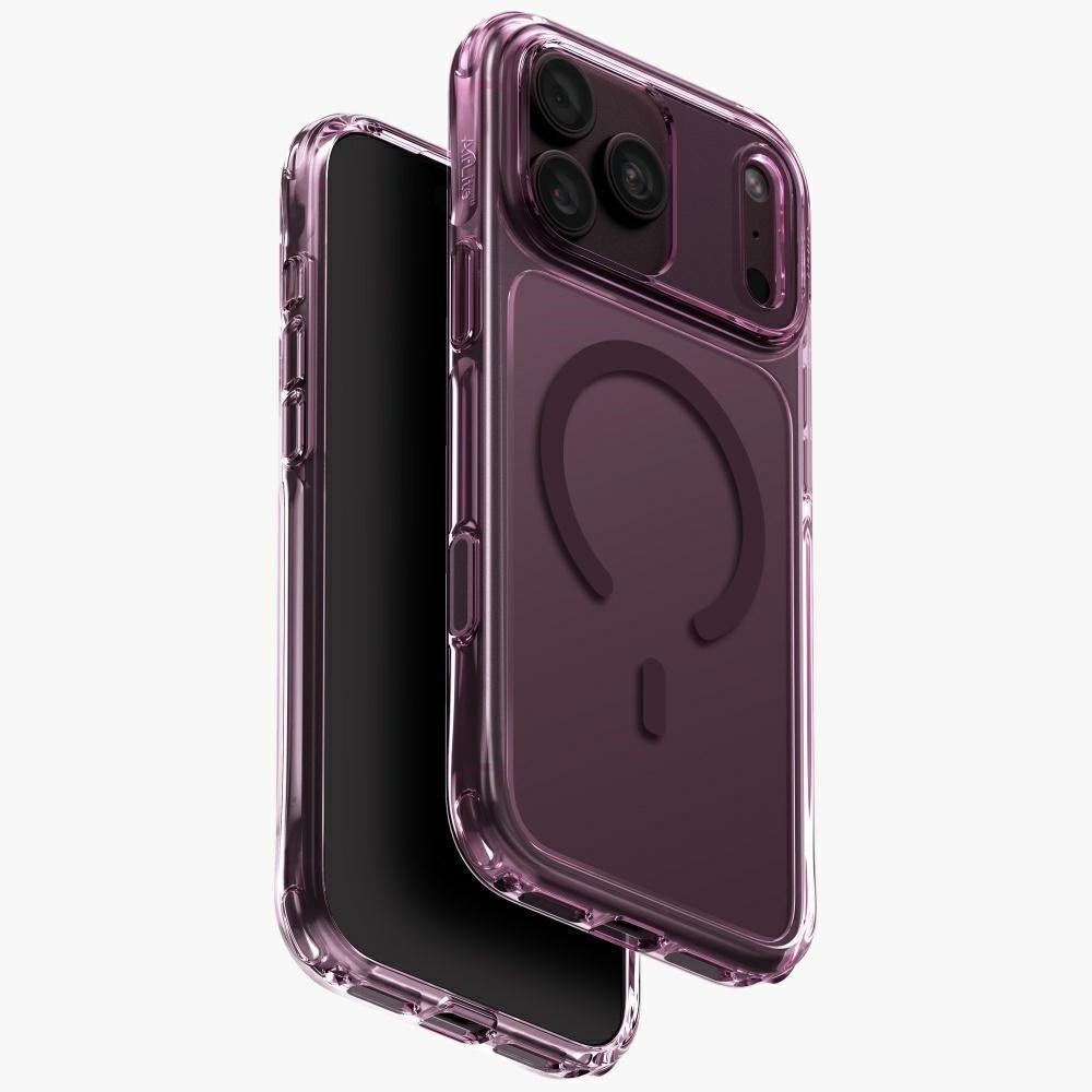 Uniq iPhone 18 Pro Max / iPhone 17 Pro Max - Σκληρή Θήκη με Πλαίσιο Σιλικόνης και MagSafe - LifePro Xtreme - Burgundy