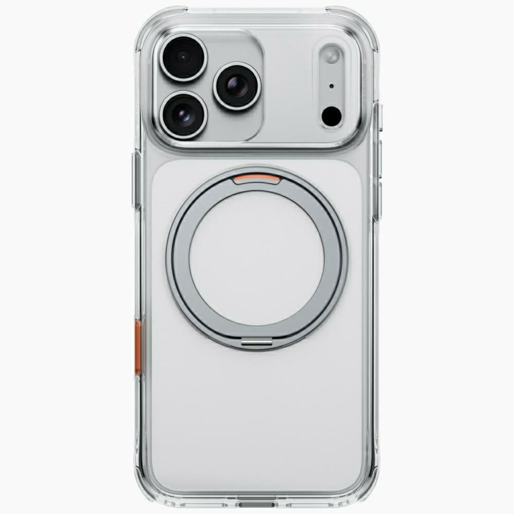 Uniq iPhone 18 Pro Max / iPhone 17 Pro Max - Σκληρή Θήκη με Πλαίσιο Σιλικόνης και Σταντ MagSafe - Swivix 360 Rotating Kickstand - Deep Burgundy