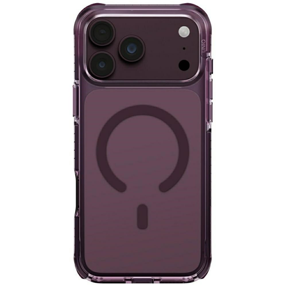 Uniq iPhone 18 Pro Max / iPhone 17 Pro Max - Σκληρή Θήκη με Πλαίσιο Σιλικόνης MagSafe - Combat Magclick - Burgundy