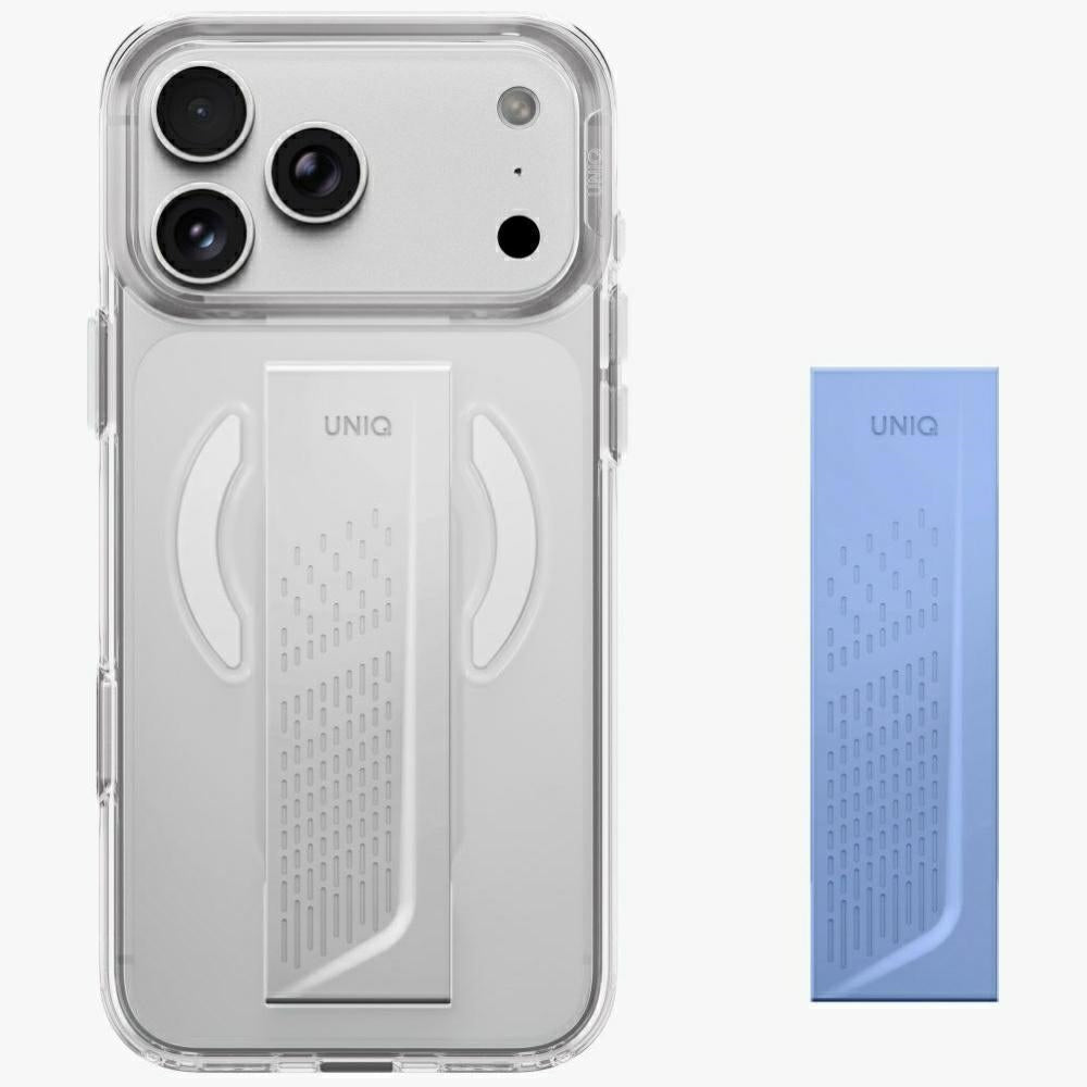 Uniq iPhone 18 Pro Max / iPhone 17 Pro Max - Σκληρή Θήκη με Πλαίσιο Σιλικόνης MagSafe και Ενσωματωμένη Λαβή FlexGrip - Heldro Air - Clear