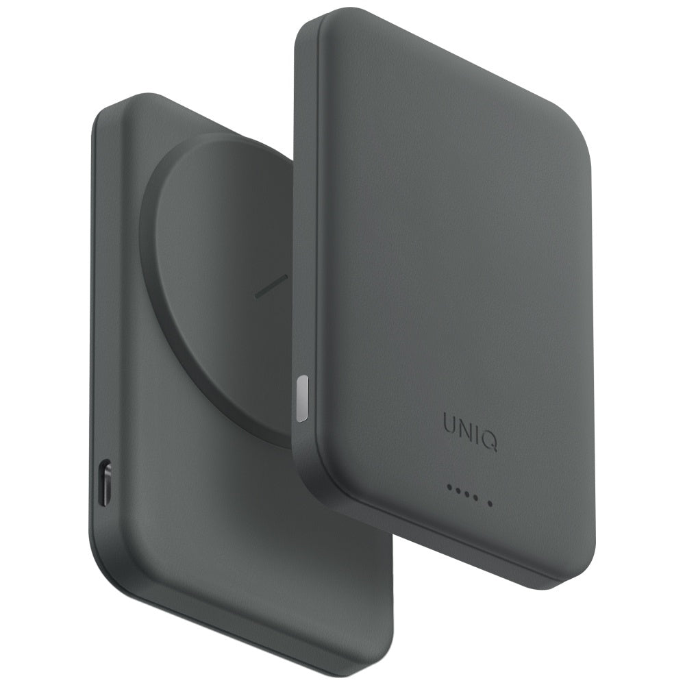 Uniq Lyden Lexa Magnetic - Ασύρματο MagSafe PowerBank Κινητού 5000mAh με Καλώδιο Type - C - Green