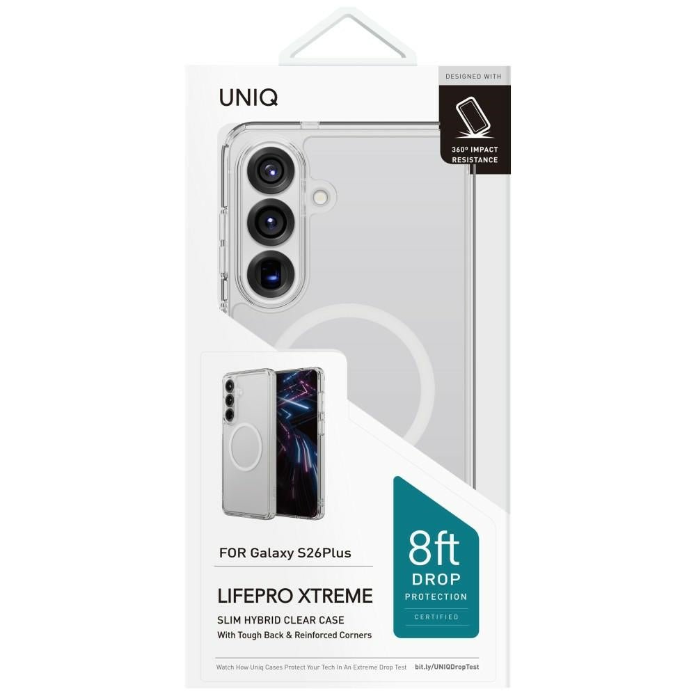 Uniq Samsung Galaxy S26 Plus Σκληρή Θήκη με Πλαίσιο Σιλικόνης και MagSafe - LifePro Xtreme Magclick - Clear