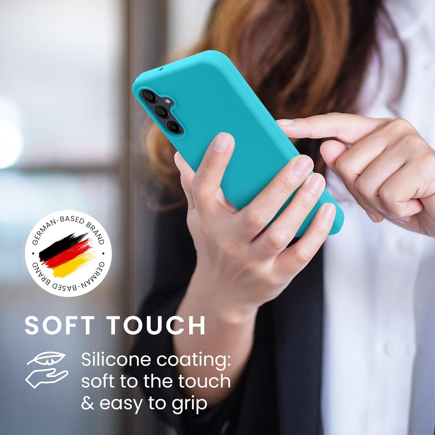 KW Samsung Galaxy A15 4G / A15 5G Θήκη Σιλικόνης Rubberized TPU - Cool Glacier
