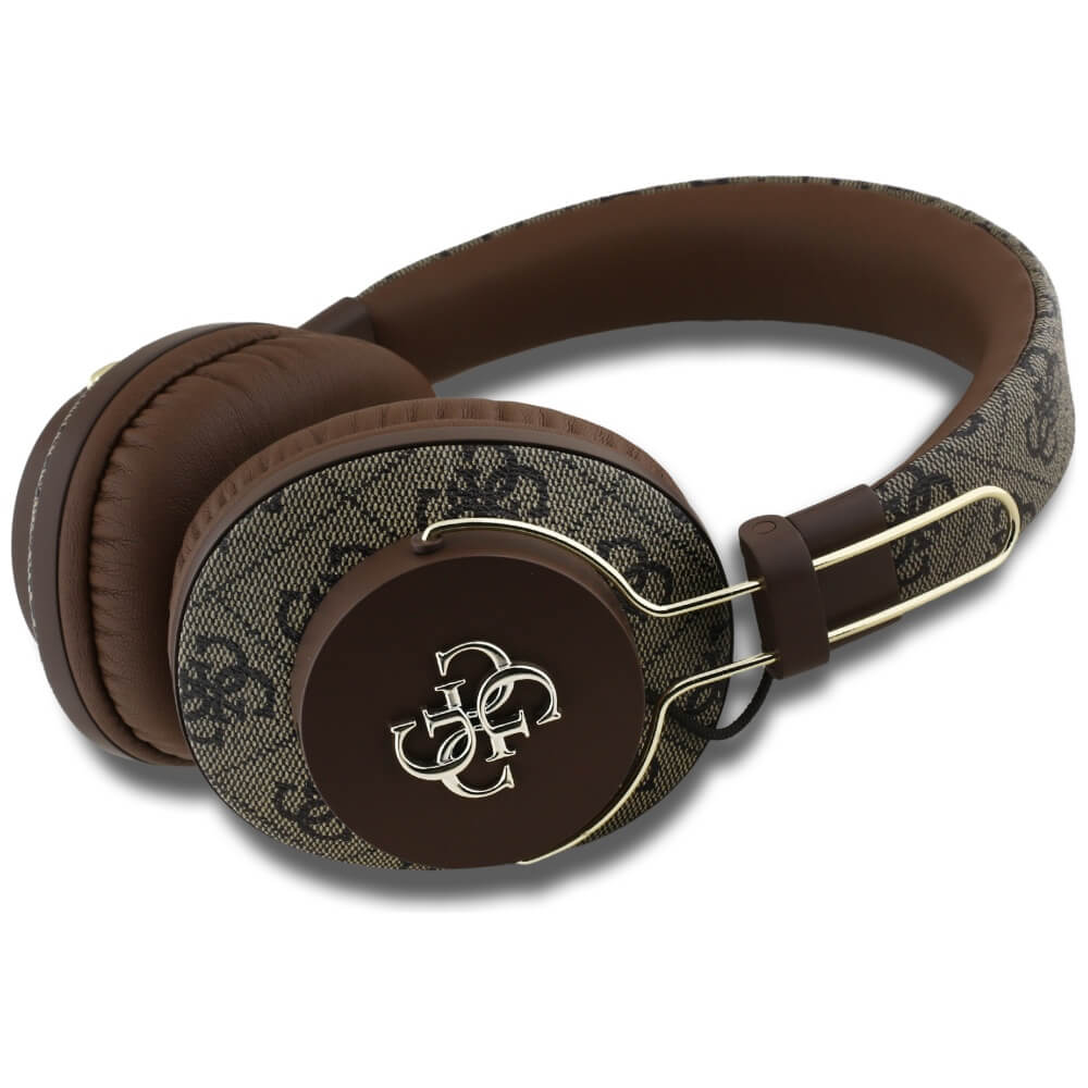 Guess Over - Ear Metal 4G Logo - Ασύρματα Bluetooth Ακουστικά - Brown