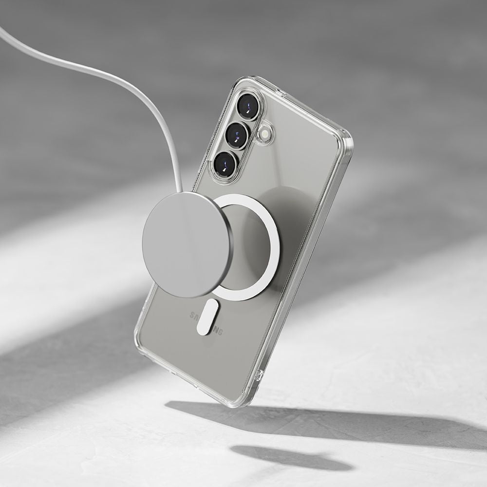 Ringke Samsung Galaxy S25 - Fusion Magnetic - Σκληρή Θήκη με Πλαίσιο Σιλικόνης και MagSafe - Διάφανη
