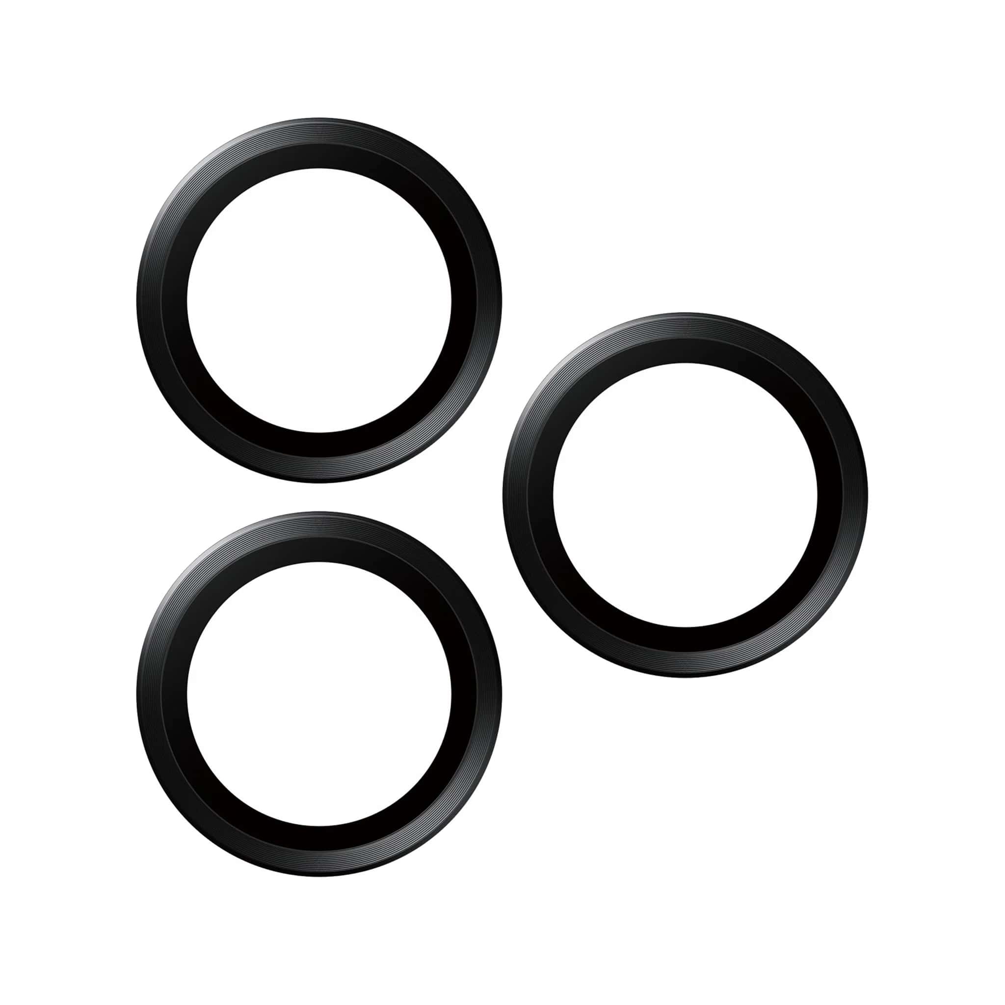 PanzerGlass iPhone 15 Pro / iPhone 15 Pro Max Hoops Camera Lens Protector Αντιχαρακτικό Γυαλί για την Κάμερα - Black