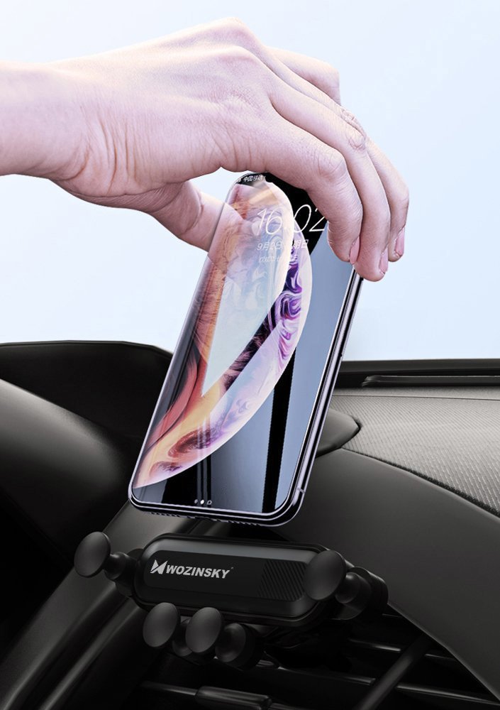 Wozinsky WCH - 01 Gravity Air Vent Mobile Holder - Universal Βάση Αυτοκινήτου Αεραγωγού - Black
