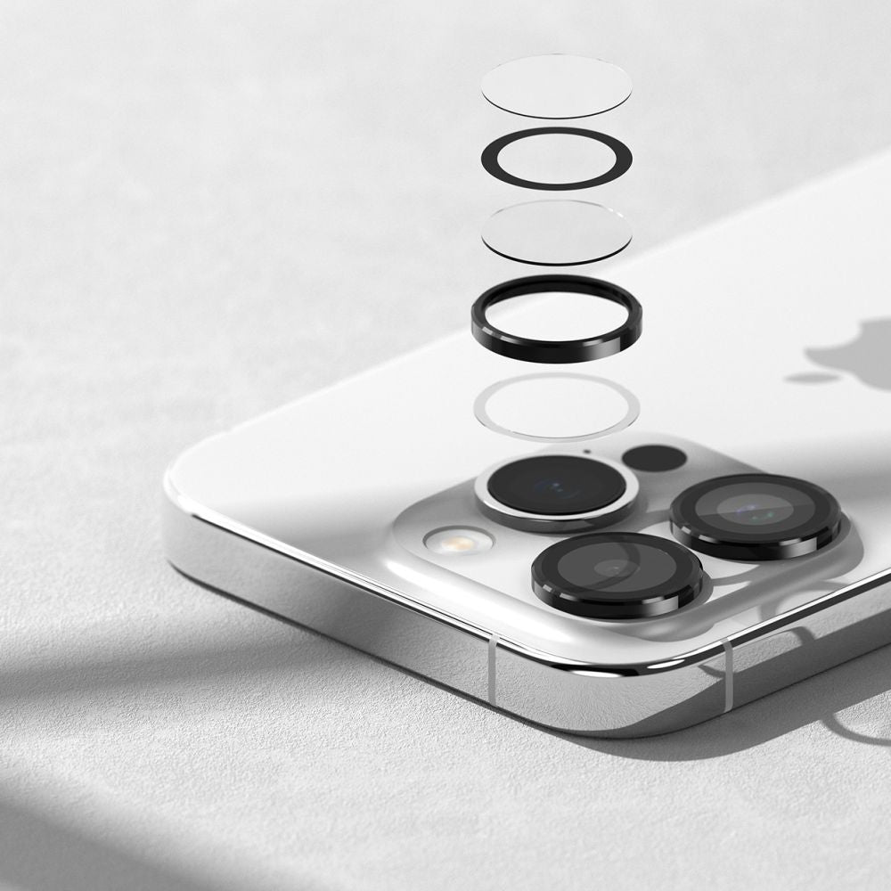 Ringke iPhone 15 Pro Max Lens Frame Glass Αντιχαρακτικό Γυαλί για την Κάμερα - Black