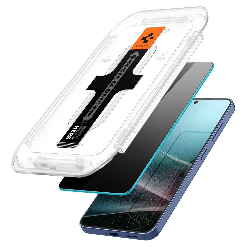 Spigen Samsung Galaxy S24 Plus / S25 Plus Glas.TR Privacy EZ Fit 2.5D 9H Αντιχαρακτικό Γυαλί Οθόνης - 2 Τεμάχια - Clear / Black - AGL09307