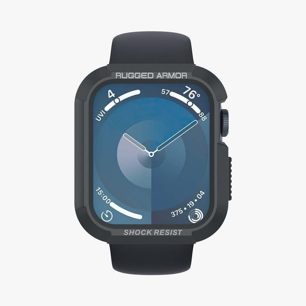 Spigen Θήκη Apple Watch 4 / 5 / 6 / SE / SE 2 / 7 / 8 / 9 - 44 / 45 mm Rugged Armor - Dark Grey