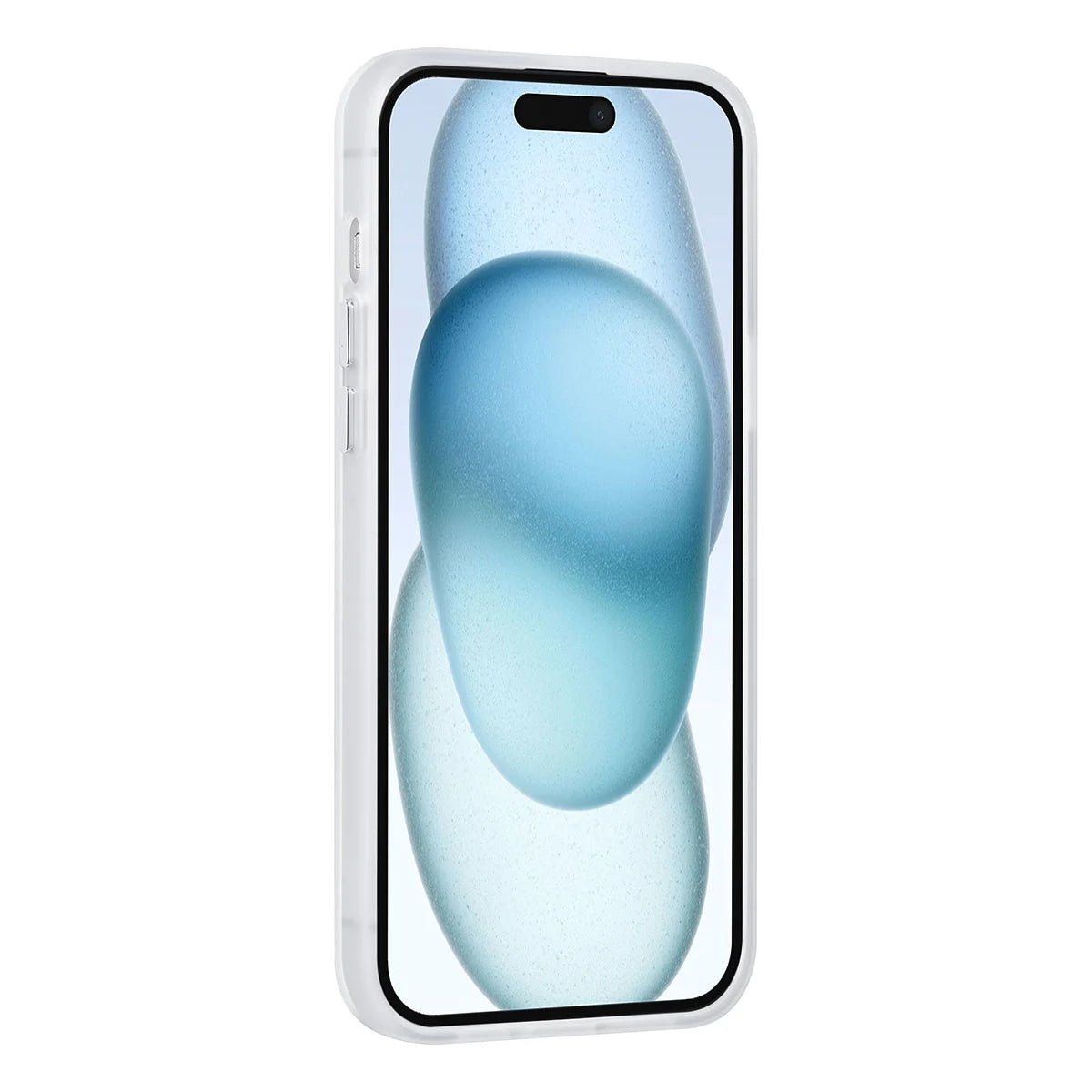 Tuniq iPhone 15 Plus / 14 Plus - Σκληρή MagSafe Θήκη με Περιστρεφόμενο Δαχτυλίδι Συγκράτησης - Διάφανο / Λευκό