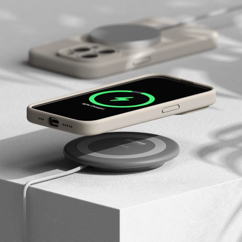 Ringke iPhone 15 Pro Silicone Magnetic MagSafe Case Θήκη Σιλικόνης με MagSafe - Stone