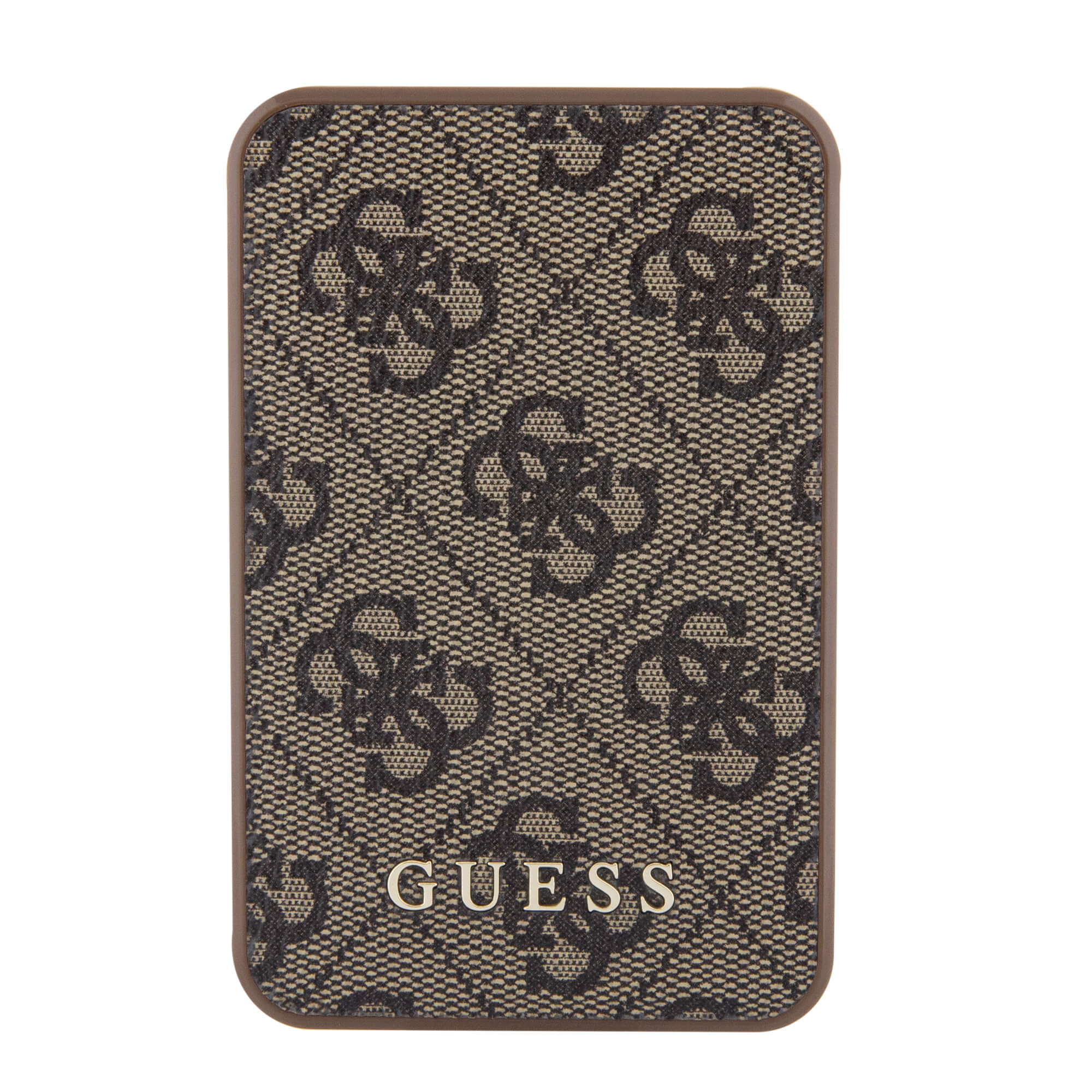 Guess PowerBank 15W - 4G Leather Metal Logo - 5000 mAh - Brown - GUPB5LP4GEGW