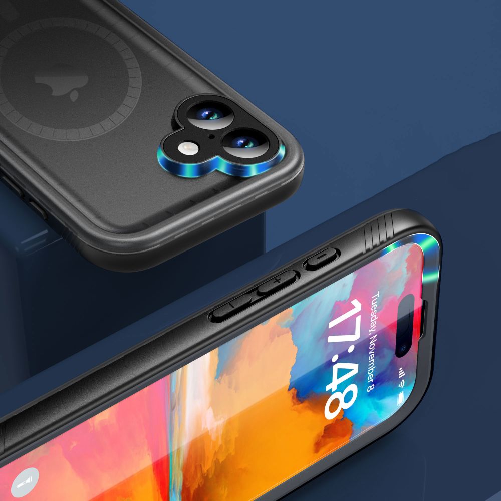 Tech - Protect iPhone 16 Shellbox IP68 Αδιάβροχη Θήκη με Κορδόνι και MagSafe - Black