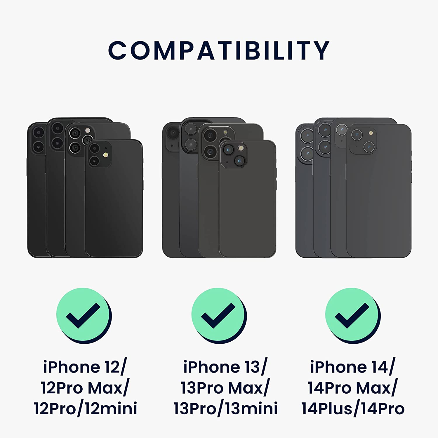 KW iPhone Μαγνητική Θήκη από Σιλικόνη για Πιστωτικές Κάρτες - Dark Blue - 58790.17