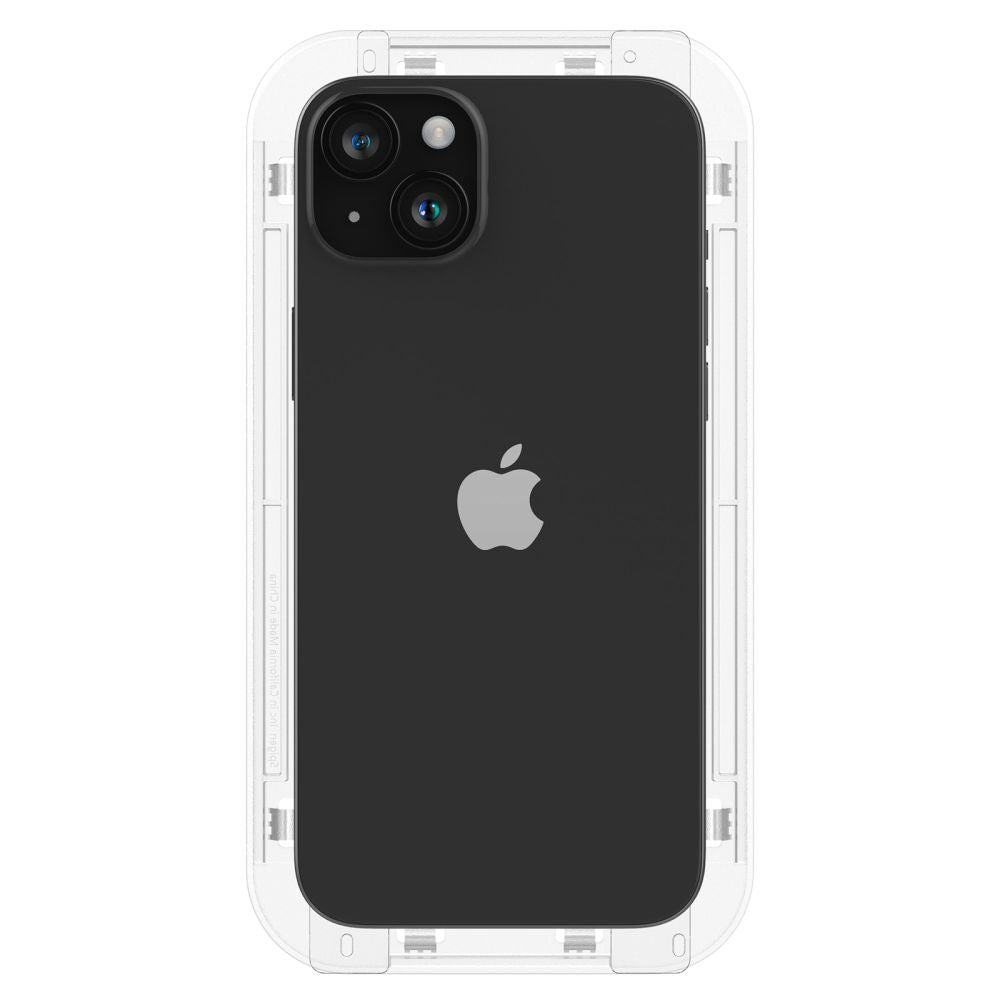 Spigen iPhone 15 Glas.TR EZ Fit FC 0.3mm 2.5D 9H Case Friendly Full Screen Tempered Glass Αντιχαρακτικό Γυαλί Οθόνης - 2 Τεμάχια - Black