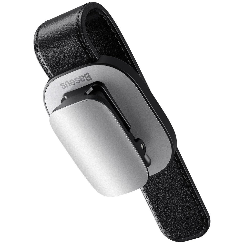 Baseus Platinum Vehicle Eyewear Clip Clamping Type - Βάση Στήριξης Γυαλιών για το Σκίαστρο - Silver - ACYJN - B0S